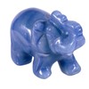 mookaitedecor Aventurine Blue Crystal Elephant Figurine Sculpture in Hand Reiki