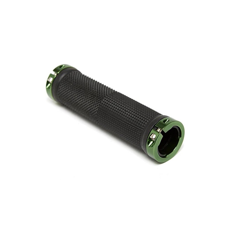 Clarks Vice Lock-On Handlebar Grip Black with Green Anodised End