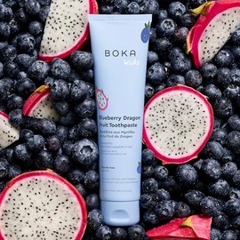 Boka Fluoride Free Toothpaste Nano Hydroxyapatite Toothpaste - Blueberry Dragon Fruit Flavor, 4 oz 1Pk