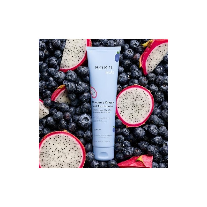Boka Fluoride Free Toothpaste Nano Hydroxyapatite Toothpaste - Blueberry Dragon