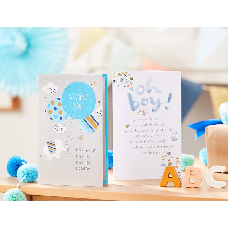 American Greetings Baby Shower Card for Boy (New Little One)