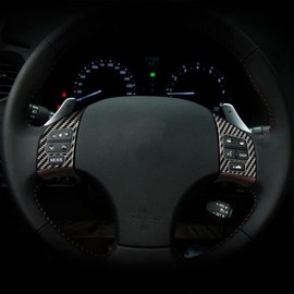 Dire Car interior carbon fiber steering wheel bottom cover trim for Lexus IS IS250 300 350C 2006-2012, Black