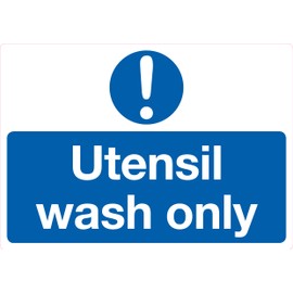 Fish/RAW/Cooked Meat/Vegetables/Food Hygiene Food Kitchen S/A Stickers (Utensil wash only) 210mm x 148mm