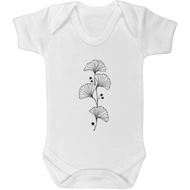 Azeeda 3-6 Month 'Ginkgo Biloba Leaf' Baby Grow/Bodysuit (GR00135955)