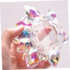 Ipetboom Elegant Crystal Nail Art Bowl Cup with Lid Durable