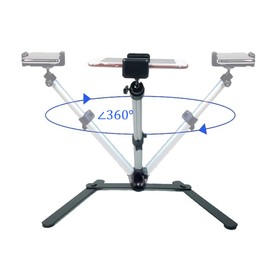 Photo Copy Pico Projector Stand Overhead Phone Mount Adjustable Tabletop Teaching Online Stand for Live Streaming Baking Crafting Demo Online Video and Draw Recording