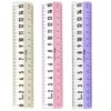 YFFSFDC Transparent Straight Ruler, 6.9 inches (15 cm), Set of