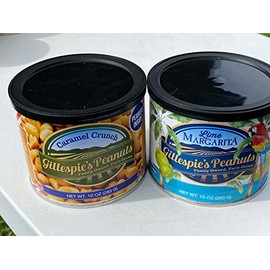 1 Caramel Crunch, 1 Lime Margarita variety pack Gillespie's Peanuts grown on our family farm! (1 Caramel Crunch, 1 Lime Margarita)