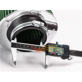 GREEN Inlet Cold Air Intake Cone Replacement Performance Washable Clamp-On Dry Air Filter (3")