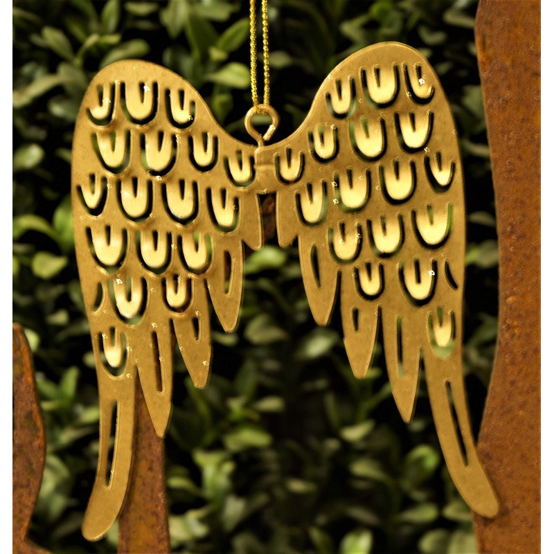 Rostalgie 2 Metal Angel Wings Gold Large for Hanging 11