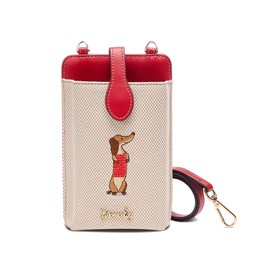 chushui Dog Cell Phone Purse,Small Crossbody Bag for Women,Embroidered Cute Leather Handbag with Card Slots for Travel Work Daily