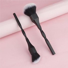 TAFTIWEXN Makeup Brush Set Spiral Handle, Powder Blusher Brush, Mushroom Head Makeup Brush Quality Makeup Tool(Black a)