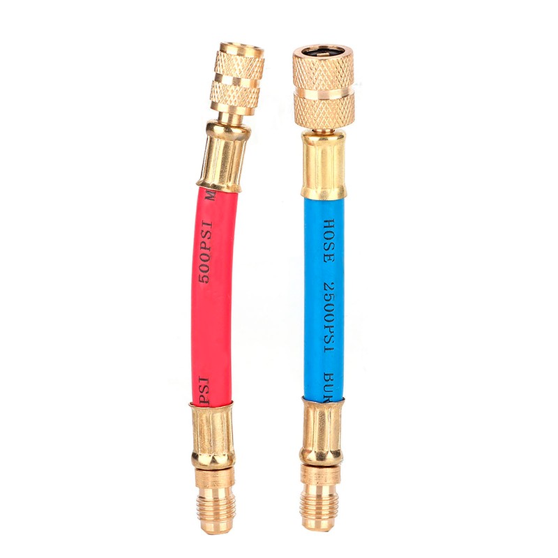 8pcs/Set Air Conditioning Refrigeration R-12A/C Connector Adapter Hoses R134A R12