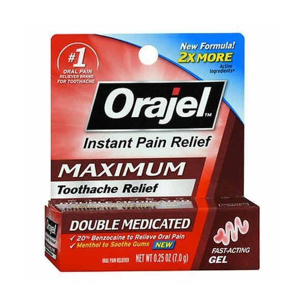 Orajel Maximum Toothache Relief Gel 0.25 Oz  by Orajel