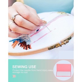 Estuche de Almacenamiento de Agujas Magnéticas, Organizador de Alfileres de Costura Manual Caja de Almacenamiento de Alfileres de Costura de Bricolaje para Costura de Punto