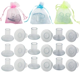 CBTONE 15 pares de topes para talón, protectores transparentes de tacón alto, tapas de reparación de talón para zapatos, pequeño/medio/grande, perfecto para bodas de zacate y eventos al aire última intervensión
