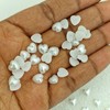 MajorCrafts® 240pcs 8mm White Flat Back Heart Shaped Resin Pearls