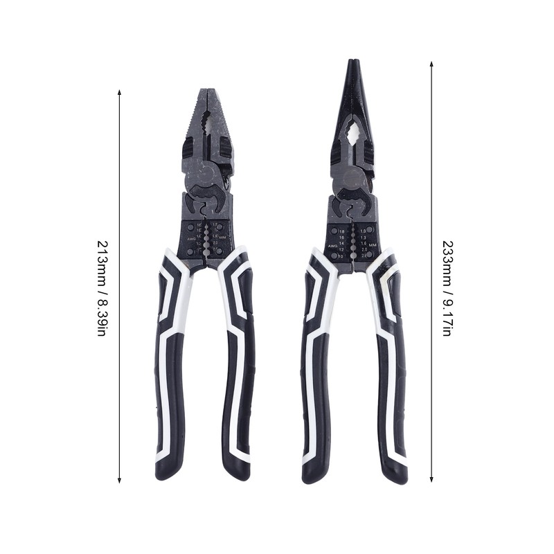 Wire Cutter Needle Nose Pliers Set 9in Multifunctional Labor Saving