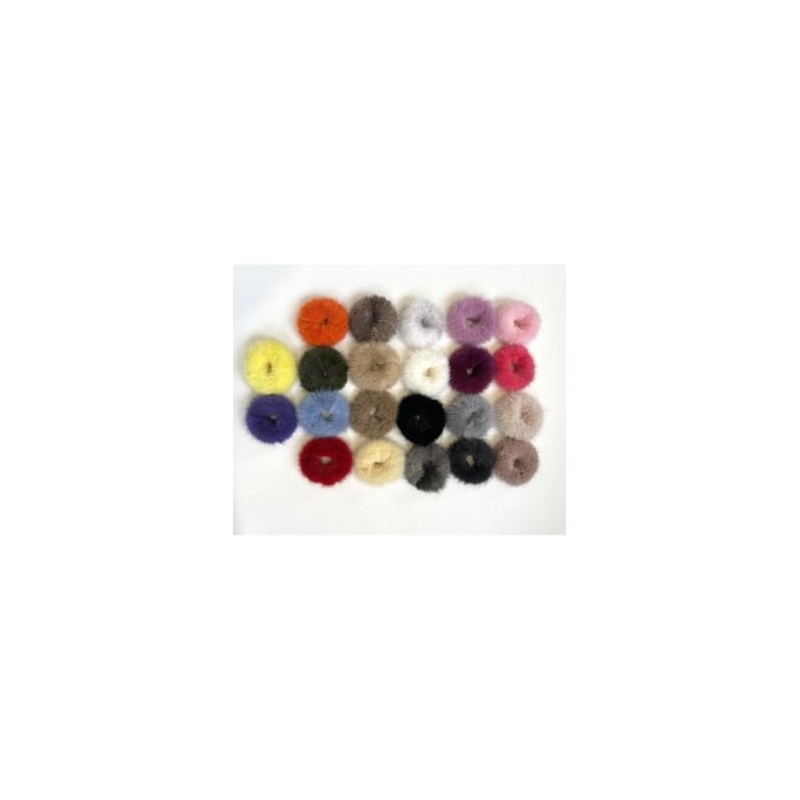 Linda Richards Fur Scrunchie - HT-04 - Taupe