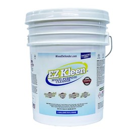 Wood Defender EZ Kleen Multi-Purpose Cleaner Concentrated Degreaser - 5 Gallon - Effective on Stain, Dirt, Grime & Grease for Various Surfaces