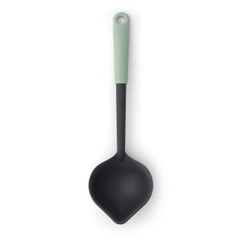 Brabantia 122729 Tasty+ Soup Ladle Plus Scraper, Jade Green