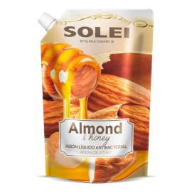 SOLEI Jabón Líquido Para Manos Pouch Almond Honey 600ml