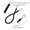 BEL AVENIR Curtain Tiebacks Ropes Tie-Backs, Handmade Curtain Holdbacks (Black,