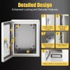 Garvee 16x12x8'' Nema 4X Carbon Steel Electrical Enclosure IP66 Wall