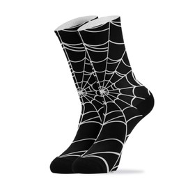 PMAIHNAS Goth Spider Web Athletic Crew Socks Over the Calf Tube Socks Peformance Cushion For Men Women