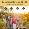 4pc Ganga Vitamina D3+k2 5,000ui 2en1-huesos Y Corazón