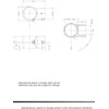 Brushed Aluminum End Cross Brace Fitting