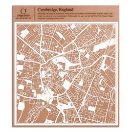 Cambridge Paper Cut Card, White, 30 x 30 cm, Paper Art