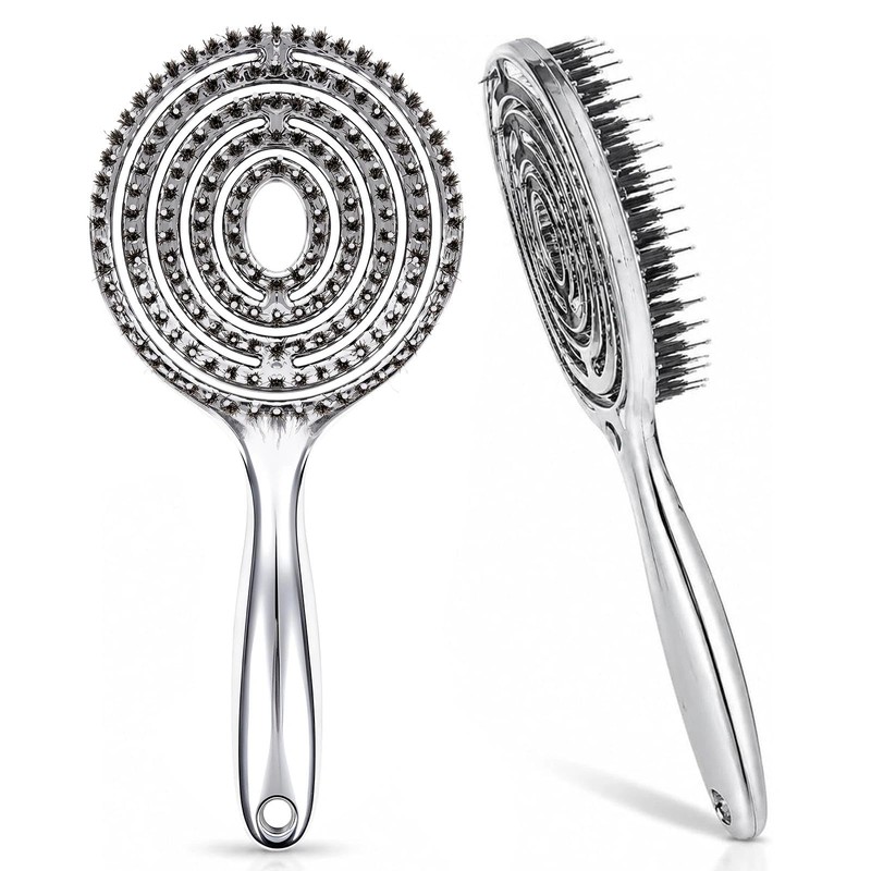 Cepillo para Cabello con Cerdas de Jabalí y Nylon, Cepillo