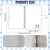 SKTMH 4Pack A5 Clear PVC Binder 6-Ring Notebook Binder Transparent