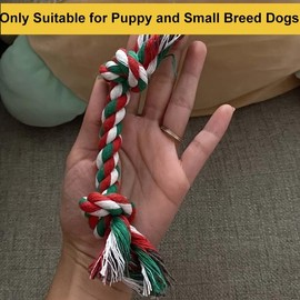 EFWEL Puppy Rope Toys for Small Dogs - Puppy Teething Toys - Knots Dog Toy for Smart Newborn Pet and High Active Puppies - Doggy Mini Dental Pack of 4