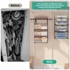 BUKFEN 3 Tier Hanging Closet Organizer, Wall Mounted Wire Storage