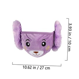 Beavorty 6PCS Kids Chic Bear Warm Set Winter Ear Protective Cover Plush Fleece for Outdoor Use for Boys and Girls