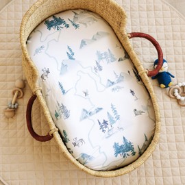 Sorrel + Fern Baby Changing Pad Cover 2-Pack for Boys, Girls (Arctic Journey) - Premium Fitted Sheets Baby Diaper Changing Table Cover - Buttery Soft Cotton Blend