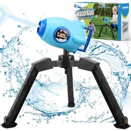 Squirt Guns for Kids Water Cannon Super Soaker Automatic Water Gun High Powered for Adults Water Fighting Summer Toy Outdoor Party - Style: Blue-Orange
