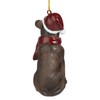 Design Toscano Pitbull Holiday Dog Ornament Sculpture, Full Color