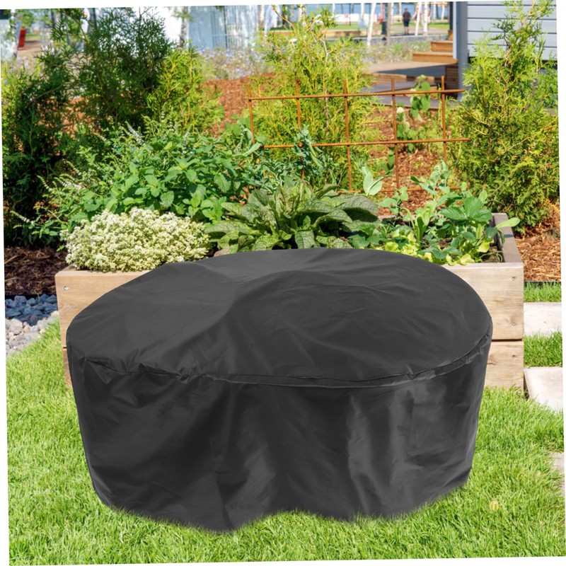 BESPORTBLE 420d Fabric Pool Cover Waterproof Dustproof Round Safety Pool