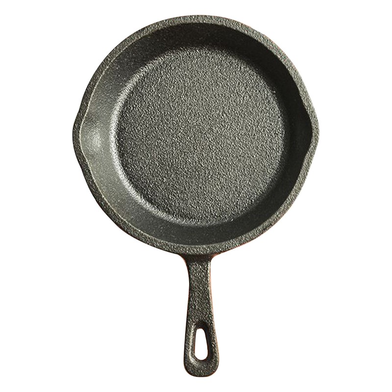 Small Frying Pan Cast Iron Handle Desing Nonstick Mini Sizzling