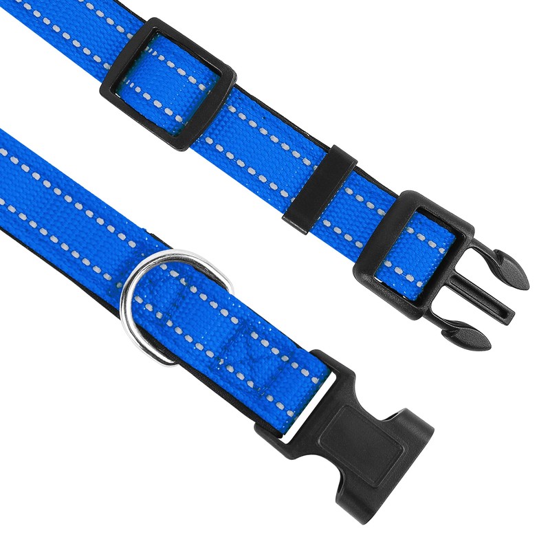 LZGOPE Reflective Dog Collar, Adjustable Soft Neoprene Padded Nylon Pet