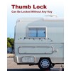 Naissian RV Thumb Cam Lock,Keyless Thumb Twist Operated, for Boat,