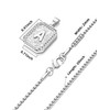 Airrty Initial Letter Pendant Necklace for Men Women Sterling Silver