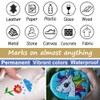 Overseas 48 Silver Paint Pens, Oil Based Permanent Markers Set