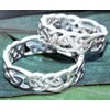 FIONA Celtic Friendship Ring 6mm Celtic Knot Ring 925 Sterling