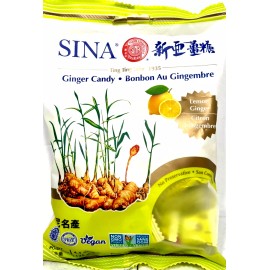 Sina Ginger Candy with Lemon Ting Ting Jahe 4.4 oz ( Pack of 6 )~2/2025