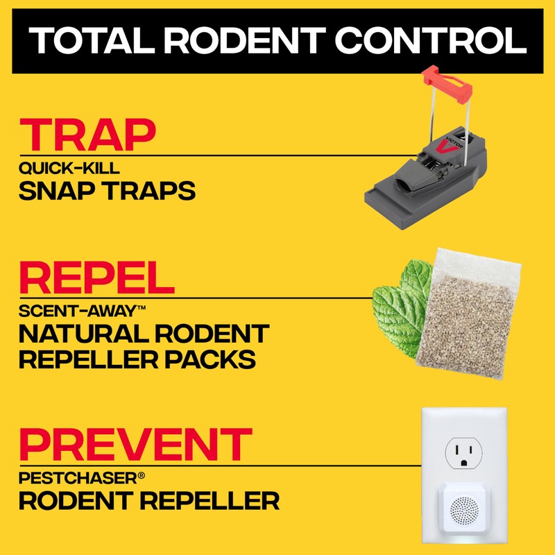 Victor M140B Quick-Kill Easy Set Mouse Trap, 2 Reusable Mouse