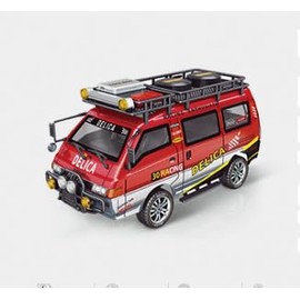 SVERTIBO 1/24 RC Crawler, 4WD Delica RC Car W/ 2.4GHz Remote, RTR Offroad RC Truck for Adults Hobby Gifts Toys (Red)